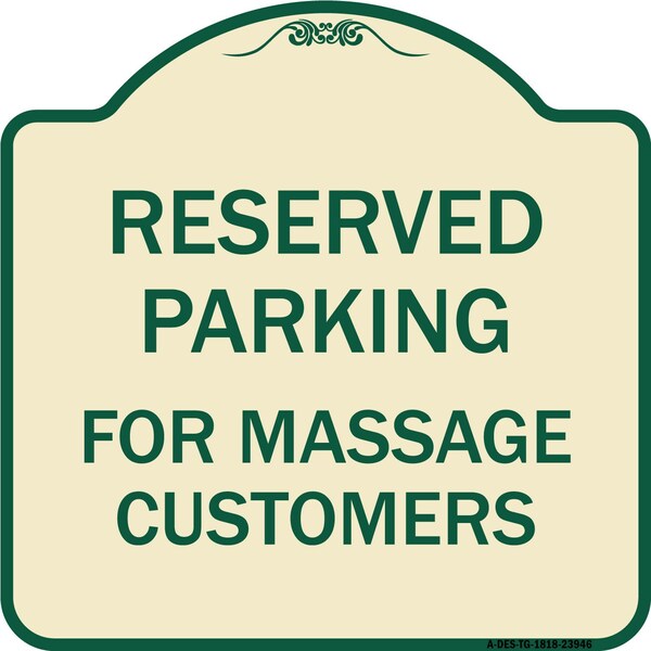 Signmission For Massage Customers Heavy-Gauge Aluminum Architectural Sign, TG-1818-23946 A-DES-TG-1818-23946 - main